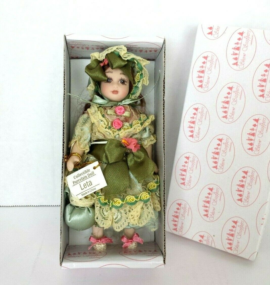 Show Stoppers " Leta " Porcelain Doll New And Nrfb 6 Inches Standing