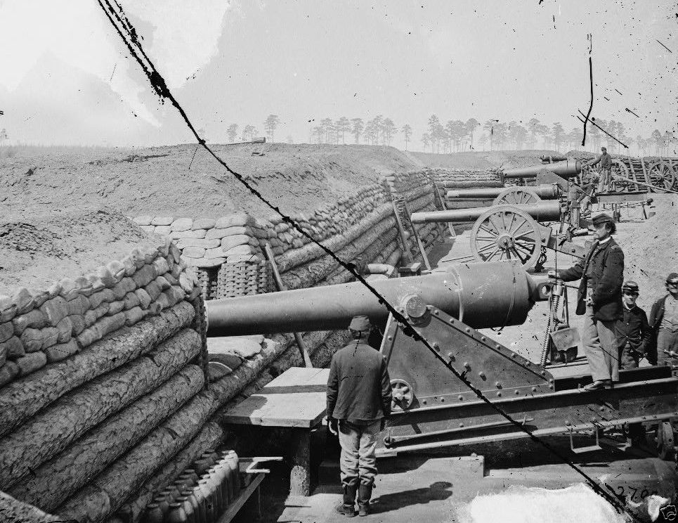Union 1st Connecticut Heavy Artillery Parrott Guns 1864 8x10 Us Civil War Photo
