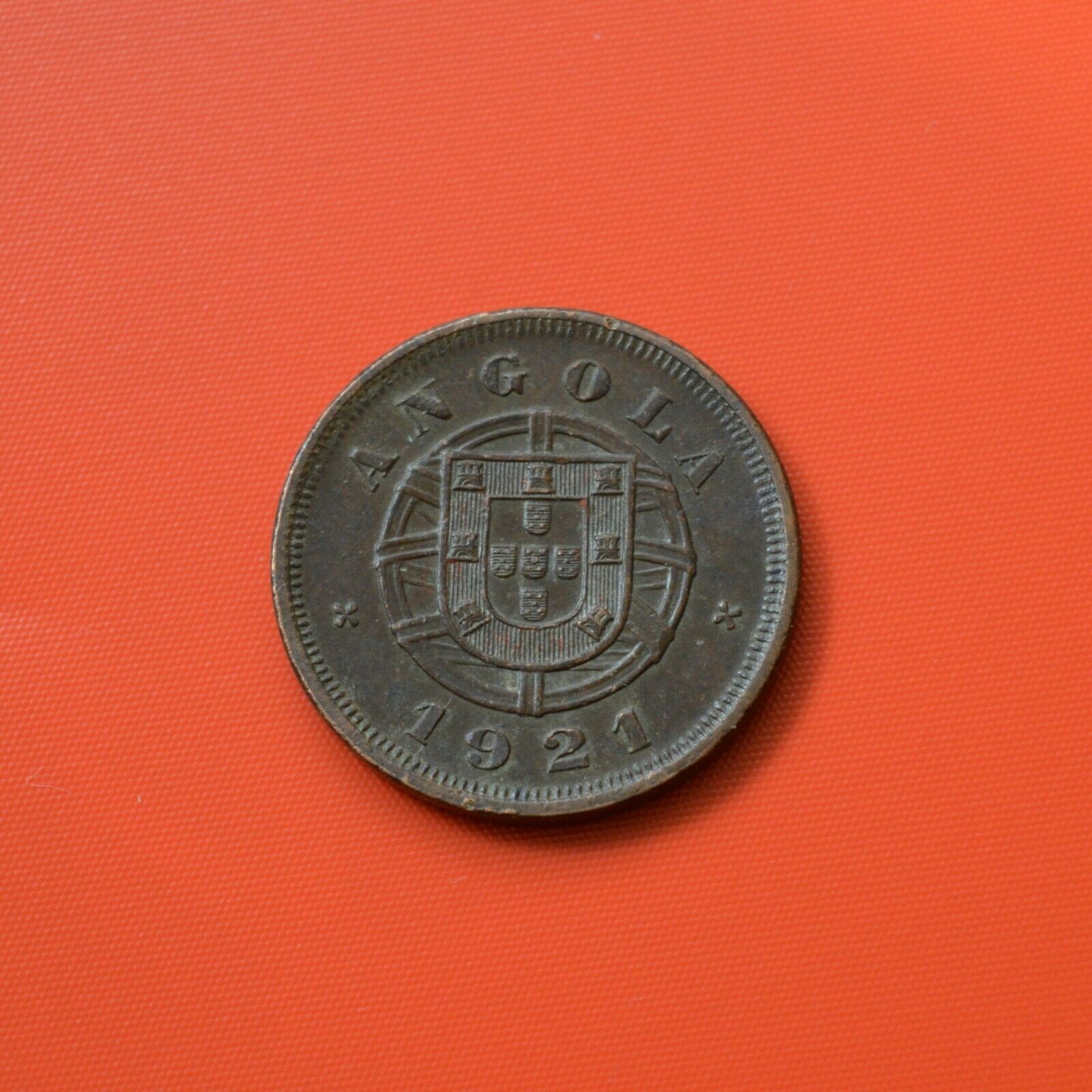 Angola-portuguese 5 Centavos 1921 Bronze        [#m1115]