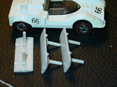 Hot Wheels Redline Chaparral 2g Repro Wing Reproduction -off White 3x Deal