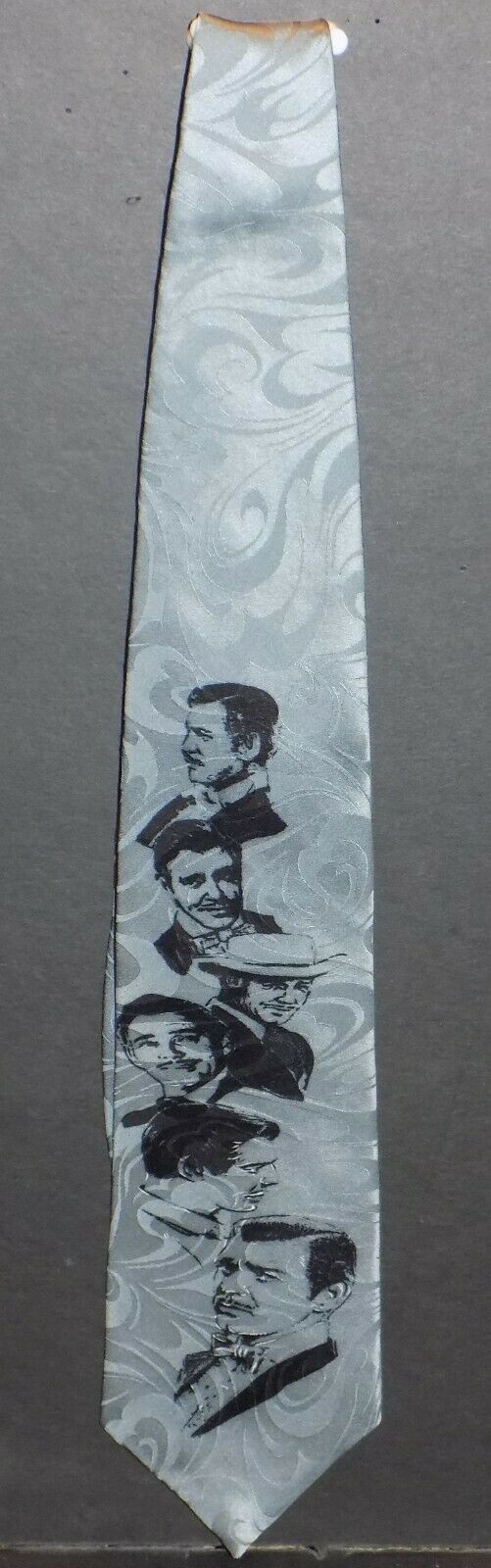 American Film Classics Gone With The Wind Rhett Butler Four N Hand Silk Tie