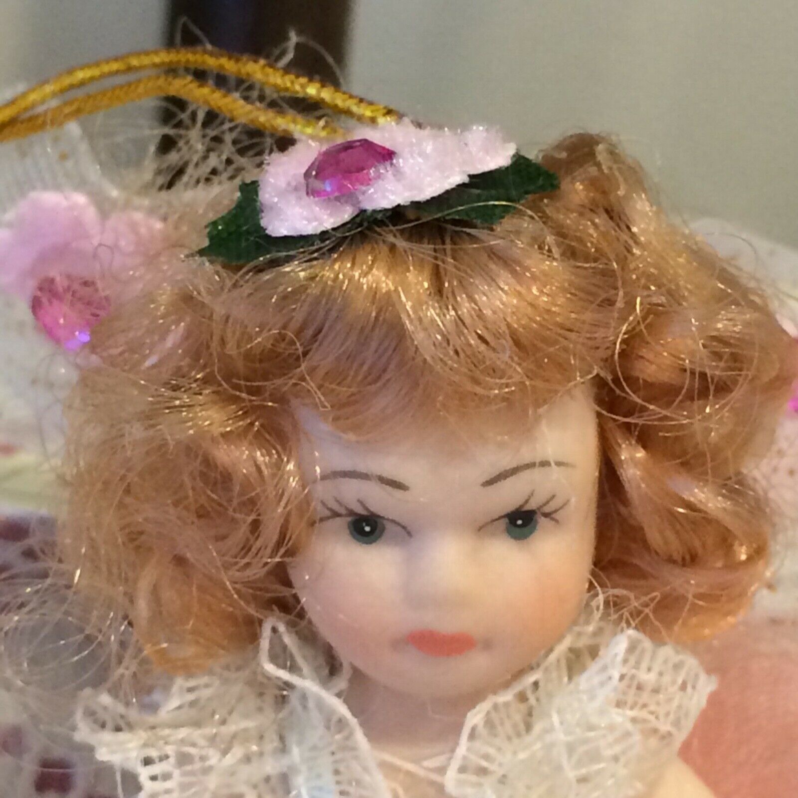 Collectible Porcelain Doll Ornament  gigi By Show-stoppers, Inc.