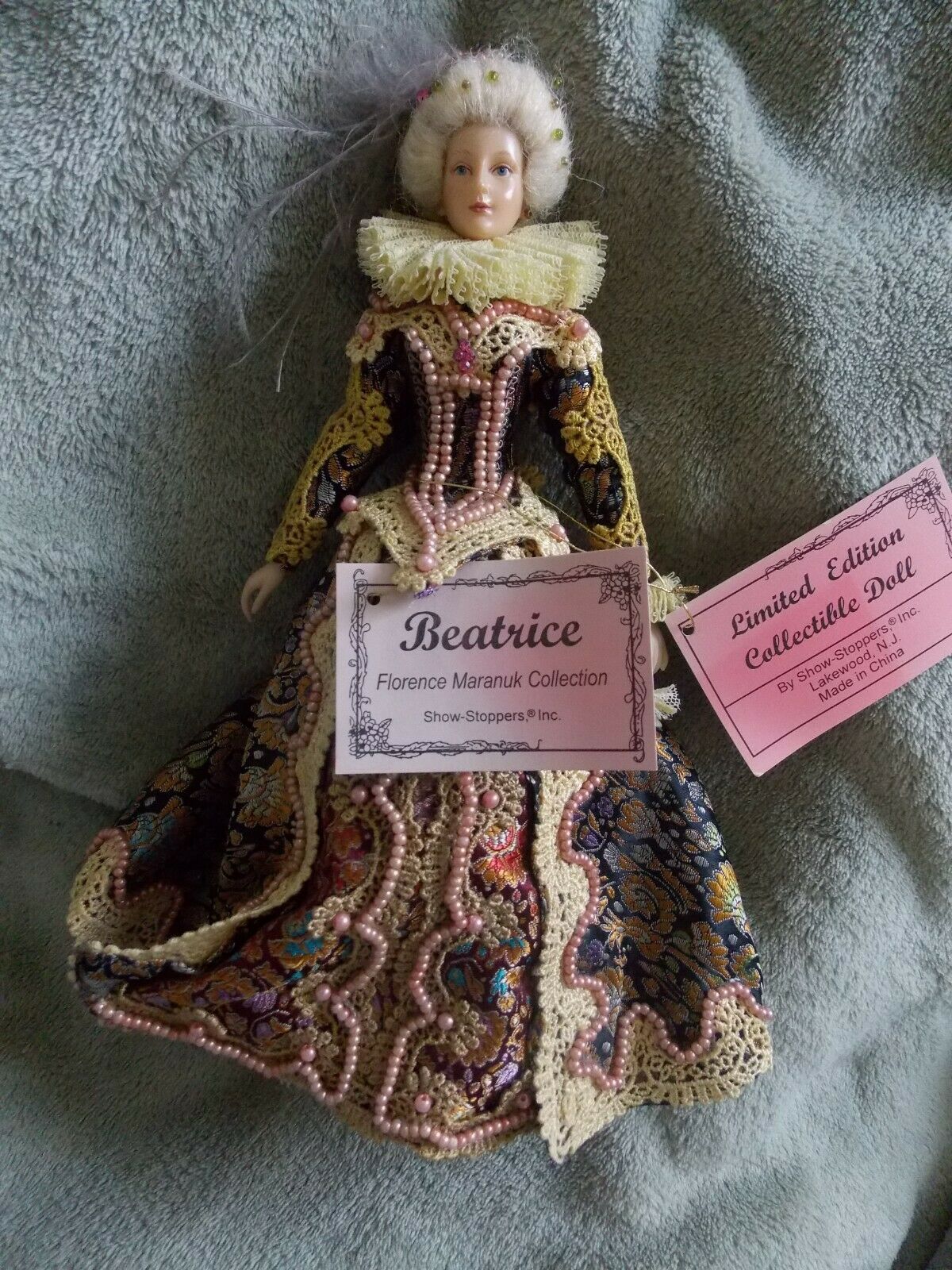 Vintage Beatrice Porc Doll Florence Maranuk  Lt Ed Historical Attire 9-1/2"