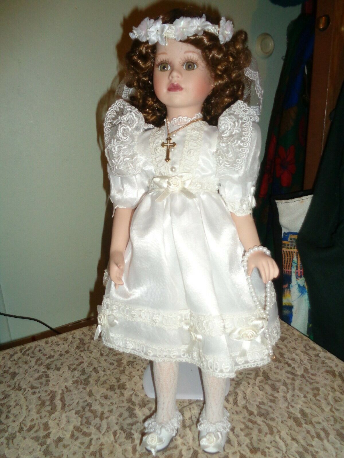 Show Stoppers Porcelain Teresa Holy Communion Doll-florence Maranuk W/cert.#79