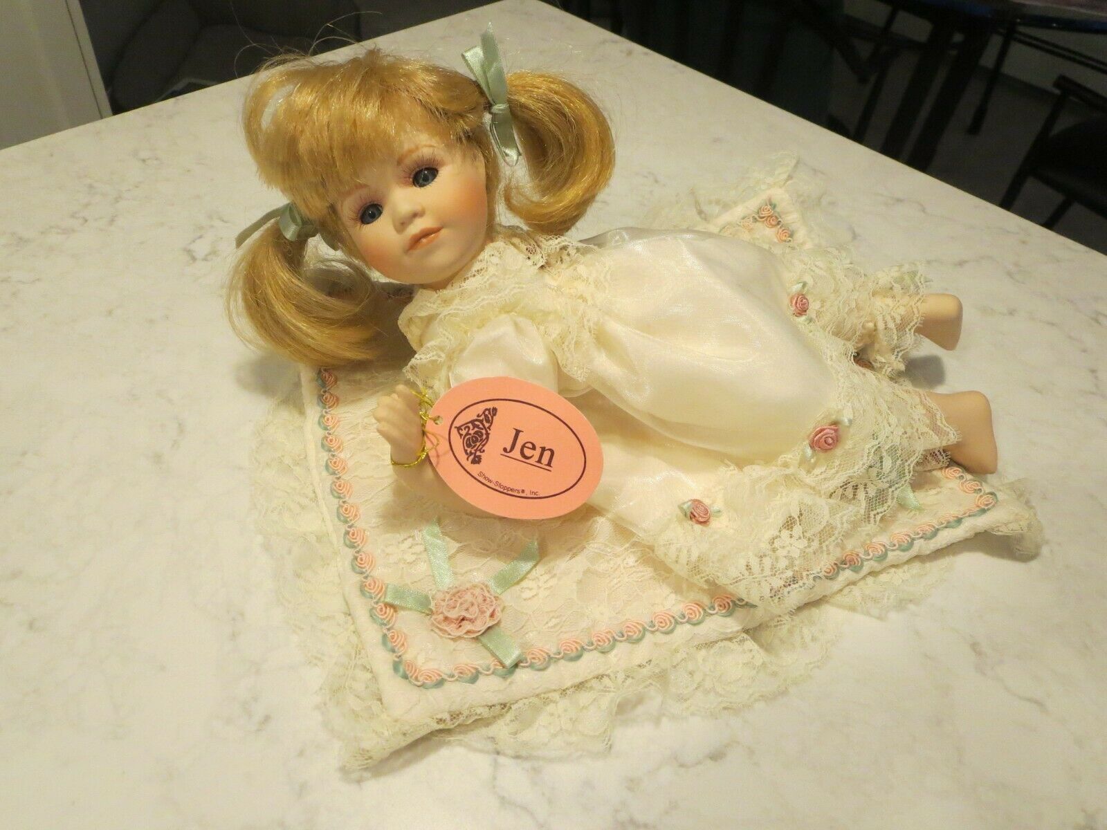 Jen "show Stoppers" Porcelain Doll, Around 12 Inches, Brand New No Box!