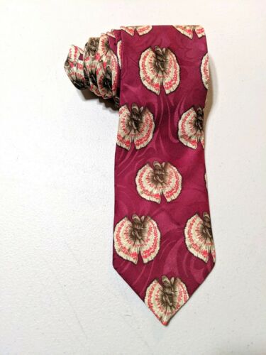 Vintage 90's Jurassic Park Dinosaur Red Men's Novelty Tie With Tags