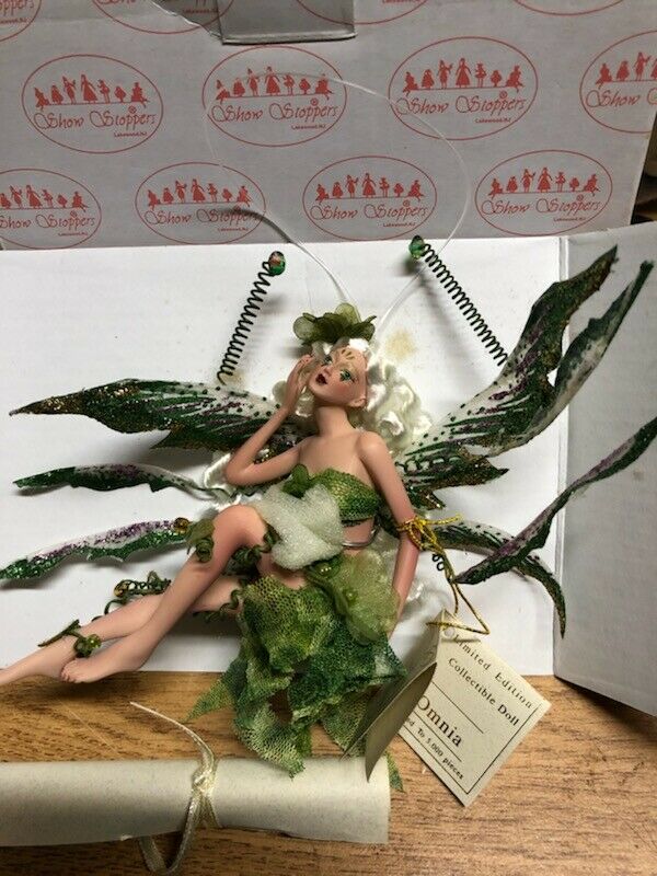 Show Stoppers Omnia Fairy Doll Green Florence Maranuk Porcelain Limited Ed New