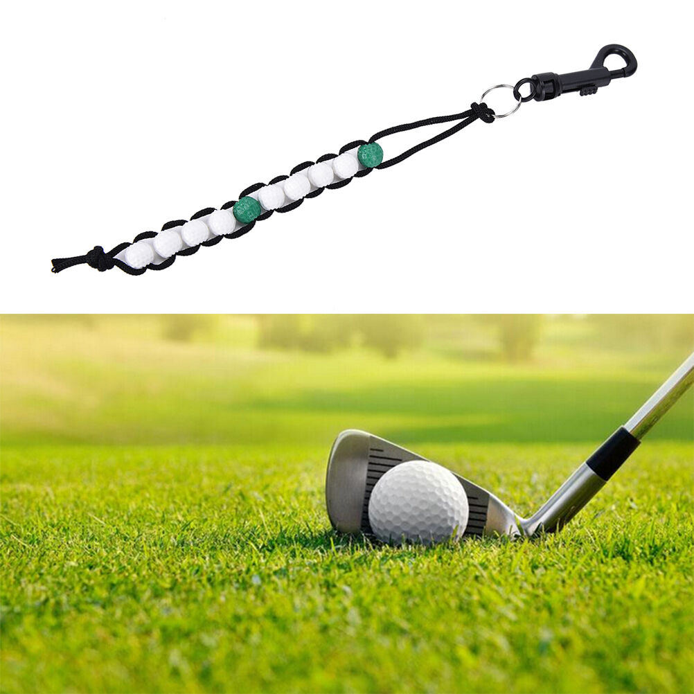 1pc New Golf Beads Green Stroke Shot Score Counter Keeper With Clip Wgb^.sd