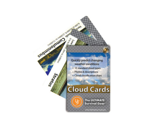 Ust Cloud Cards Pocket Weather Guide For Survival Kit Bushcraft Backpack Camping
