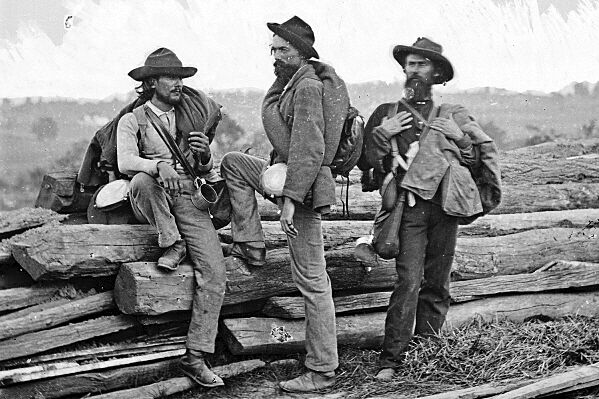 New 5x7 Civil War Photo: Confederate Prisoners At Gettysburg