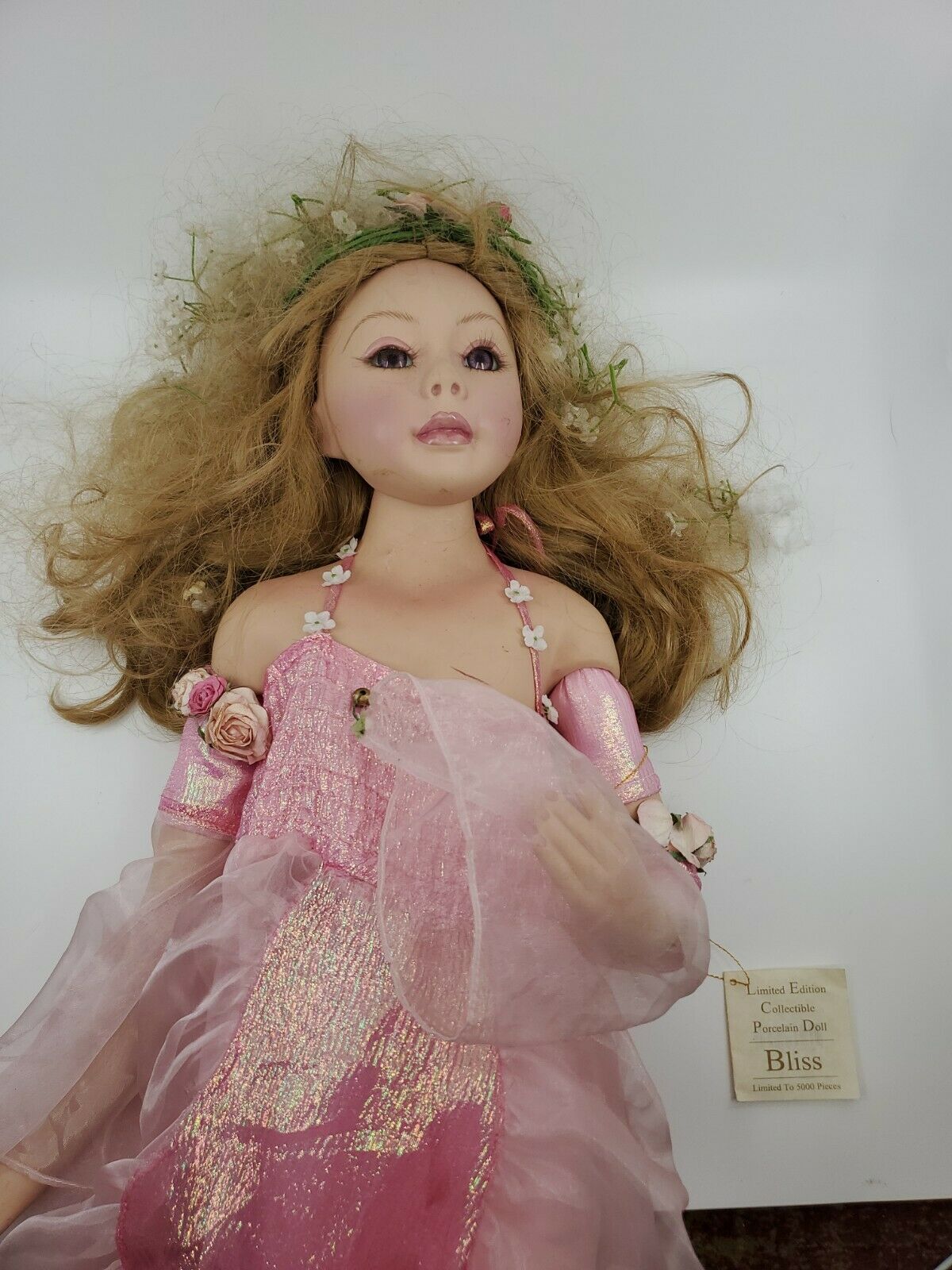 Porcelain Show Stoppers Doll Florence Maranuk 24” “bliss” New (broken Leg)