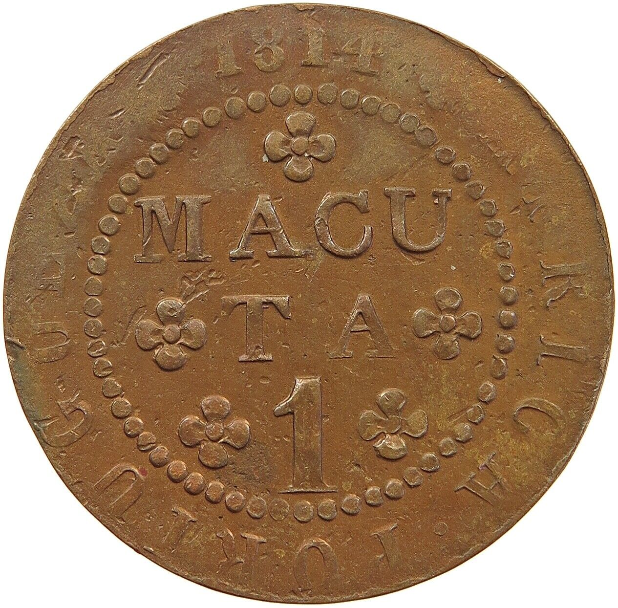 Angola Macuta 1814 #t114 173