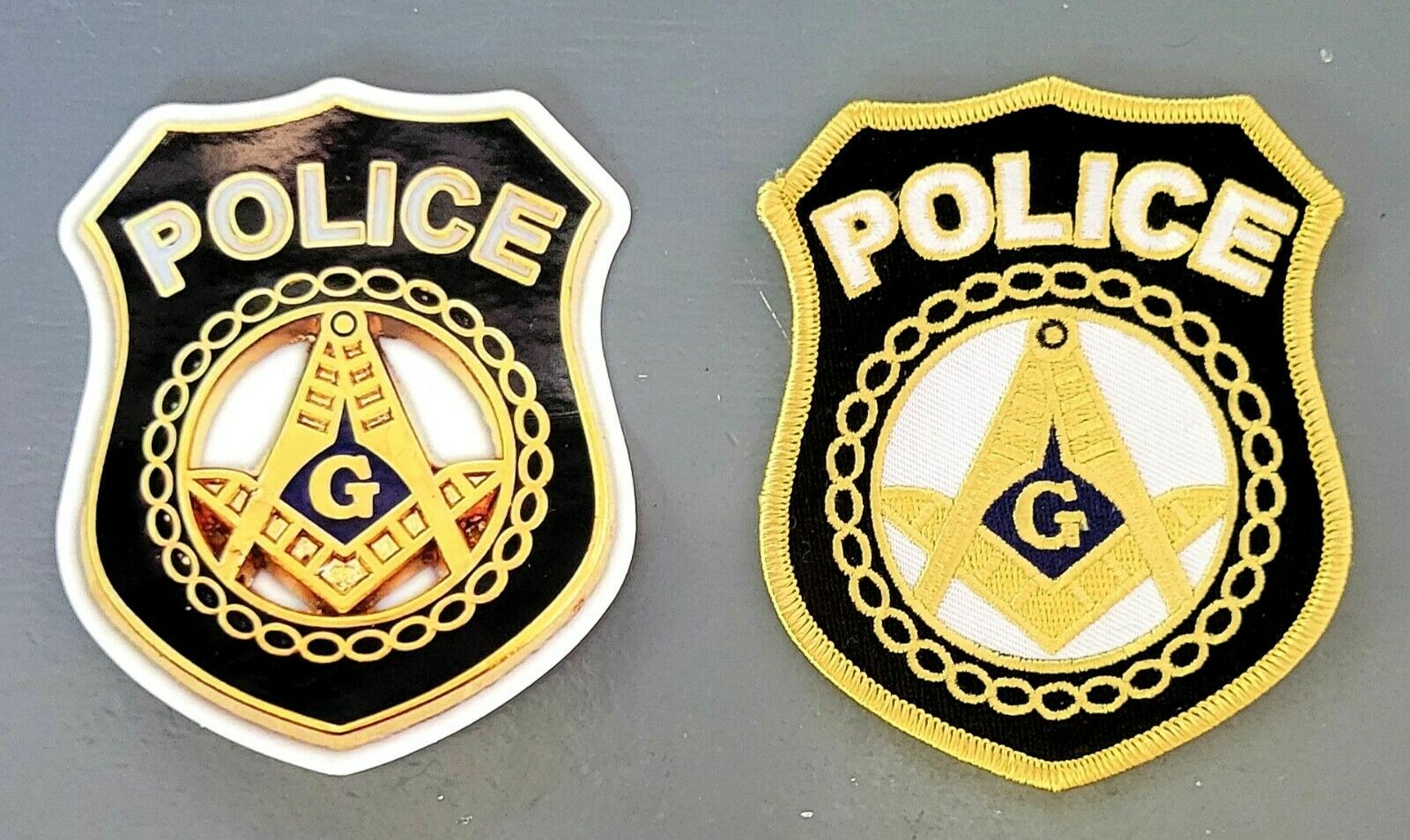 Masonic Police Patches, Master Mason Patch With Police Style, Masonic Patch